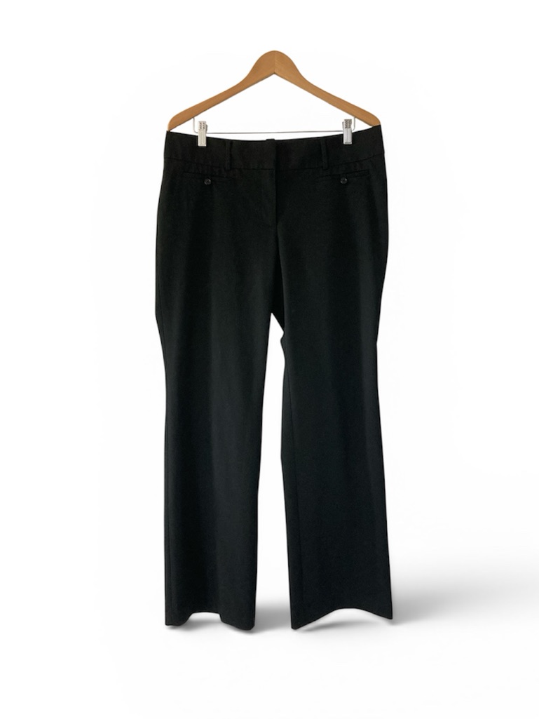 Loft Black Flare Dress Pants - Wide Leg